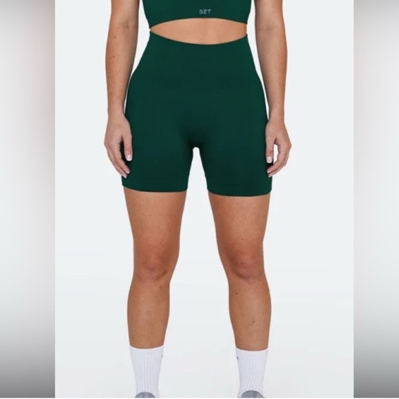 SET Active Pants - SET ACTIVE SCULPTFLEX® RIBBED BIKE SHORT MOJITO SIZE M